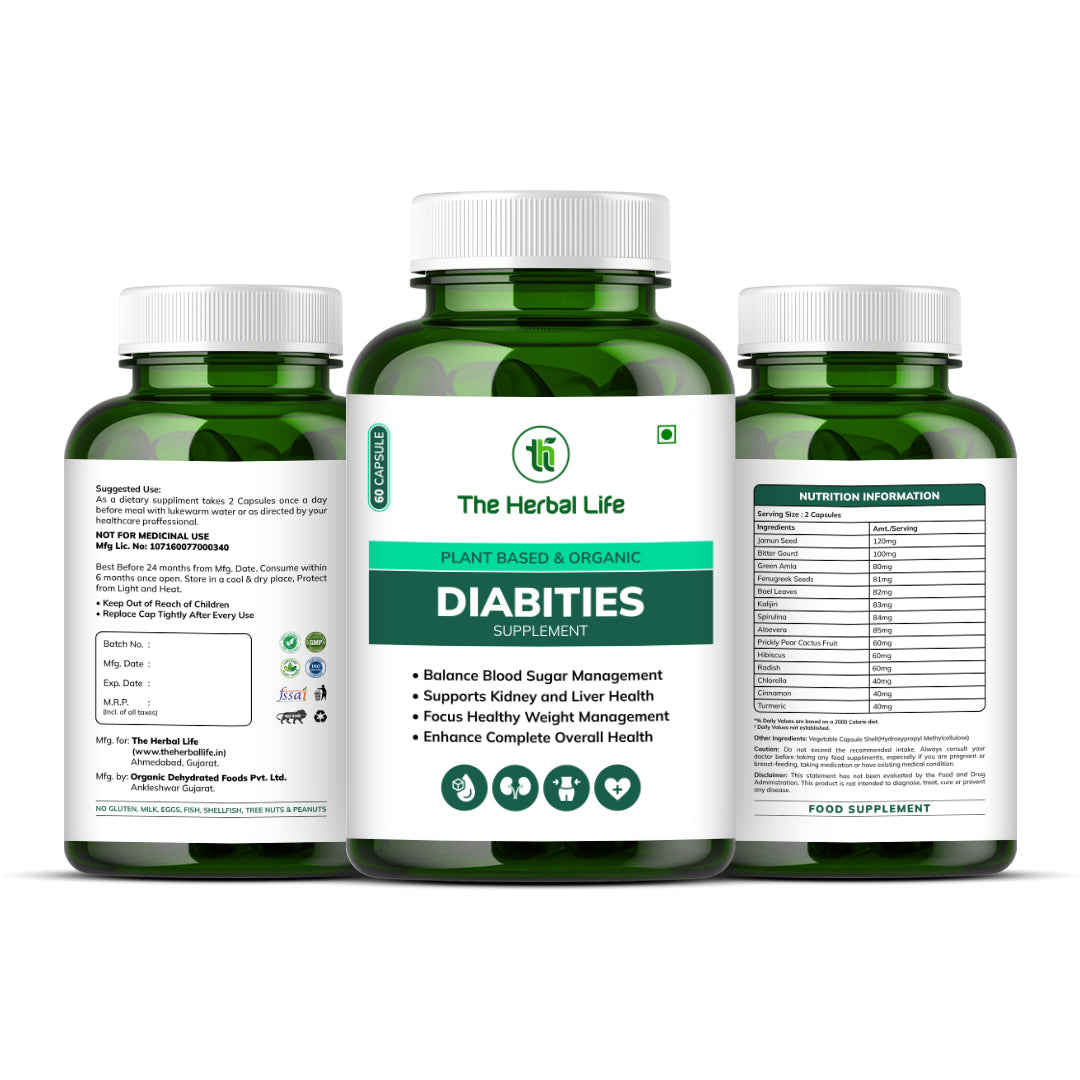 Diabetes Capsules – Blood Sugar Control, Complete Solution for Health!